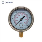 Manomètre inférieur rempli d'huile